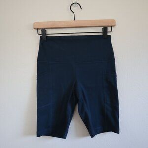 Yogalicous Navy Biker Length Shorts Size XS